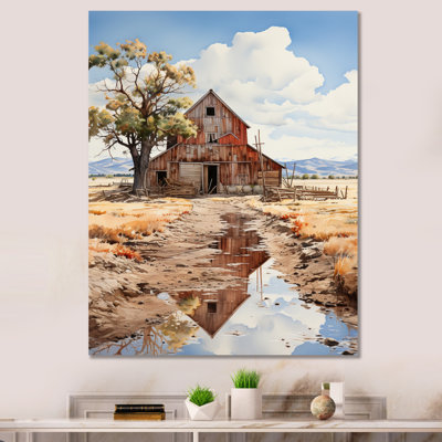 Gada Barns Rustic Charm III sur impression sur toile