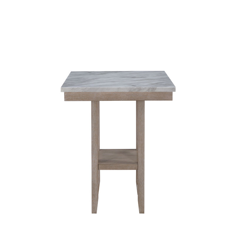 NATURAL BAR TABLE AND BAR STOOLS