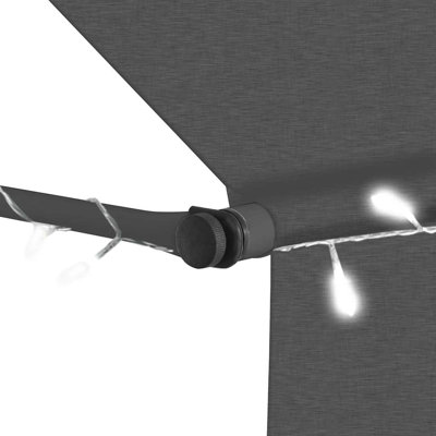 Auvent de porte / fenêtre rétractable en polyester