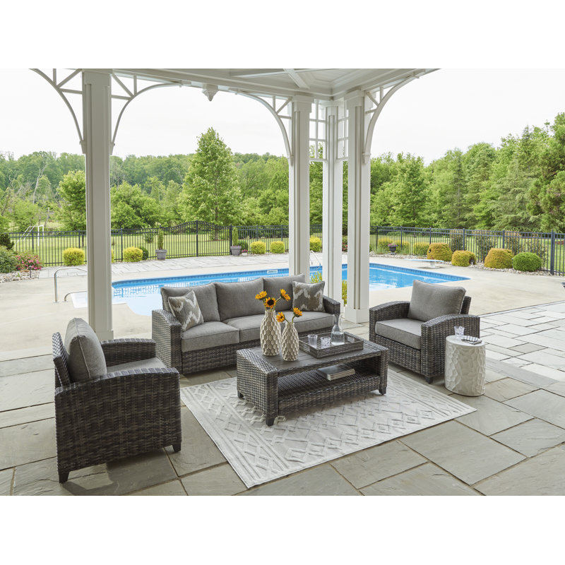 Gennie 5 - Person Patio Conversation Sets with Cushions
