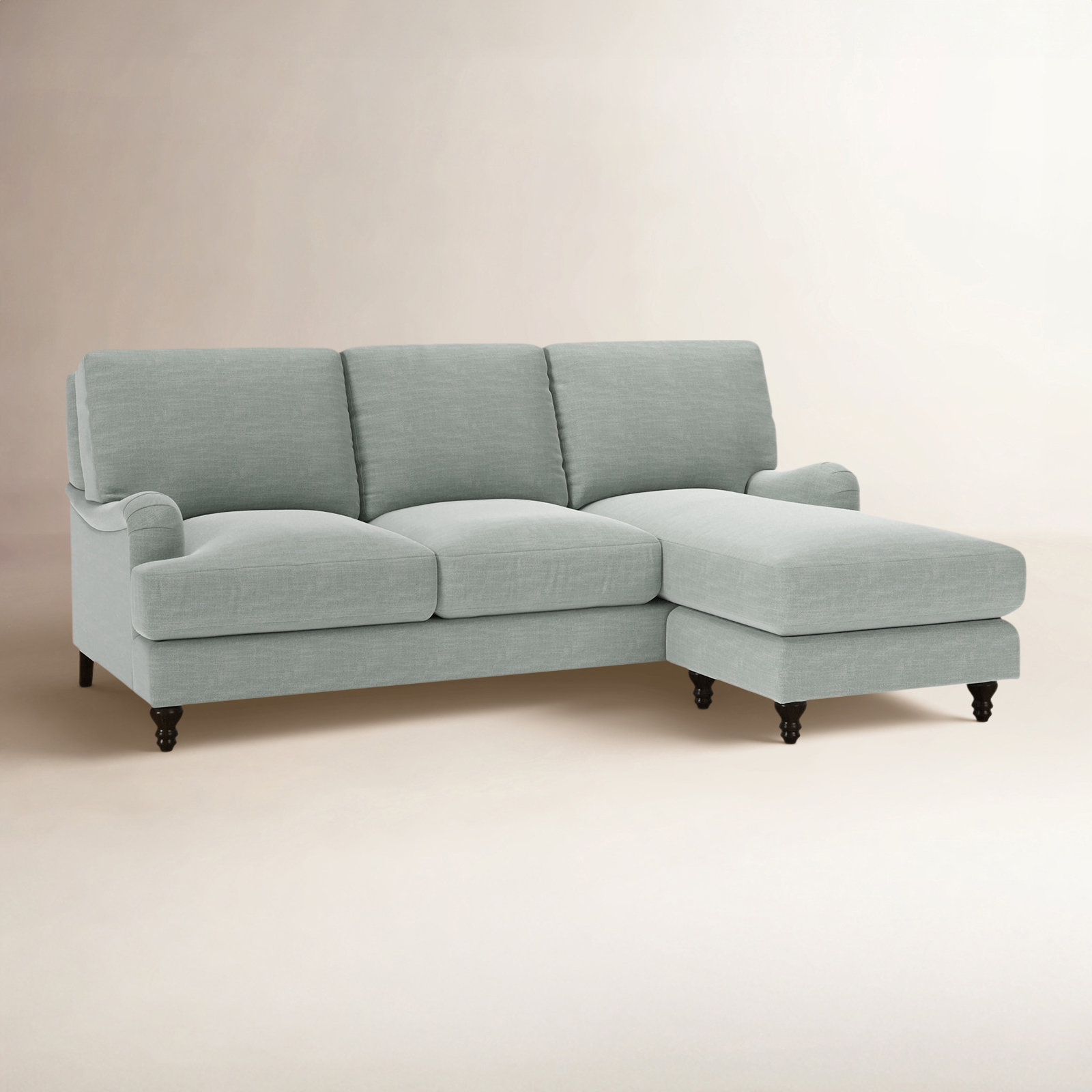 Walters Upholstered Sectional With Reversible Chaise, Conversation Capri