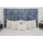 Ravshan Leaner Style Panel Headboard Solid Wood Blue Stonewash-260140902