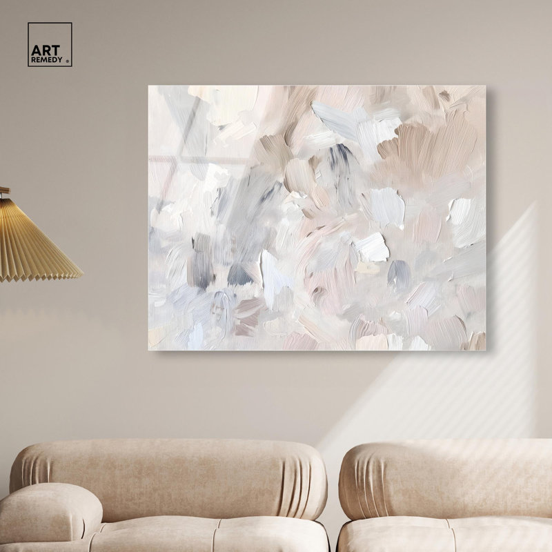 Décorations neutres en acrylique Soft Colours Fade II par Art Remedy, prêt à être accroché, H 36 po x l 45 po