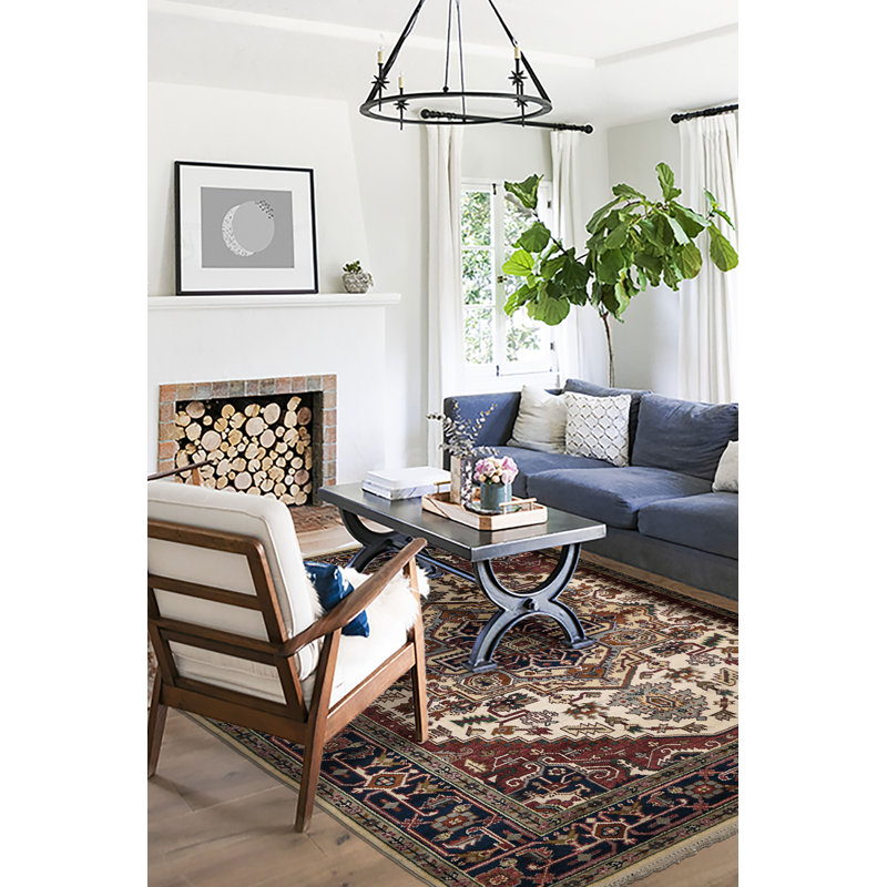 Tapis crème Serapi Heritage 8 pi 0 po x 9 pi 11 po