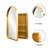 24X36 Inch Recessed Cabinet With Matte Gold Metal Frame, Mirror And Adjustable Shelves For Bathroom Cologne Product Storage Medicine Shelves, Framed-1438534670