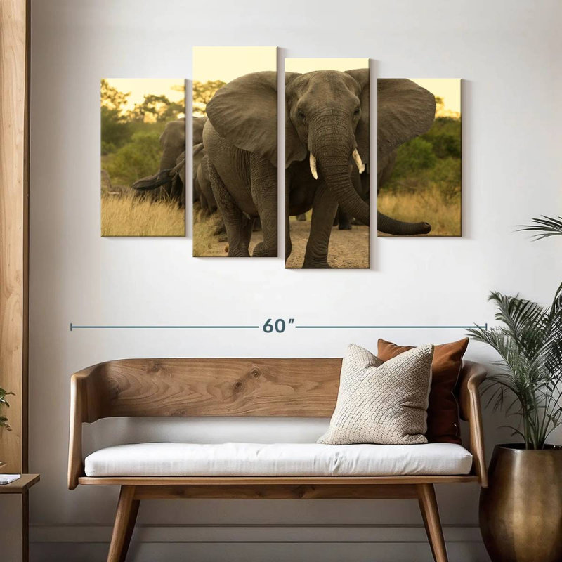 Brampt The Elephant Walk, 32" H x 52" W