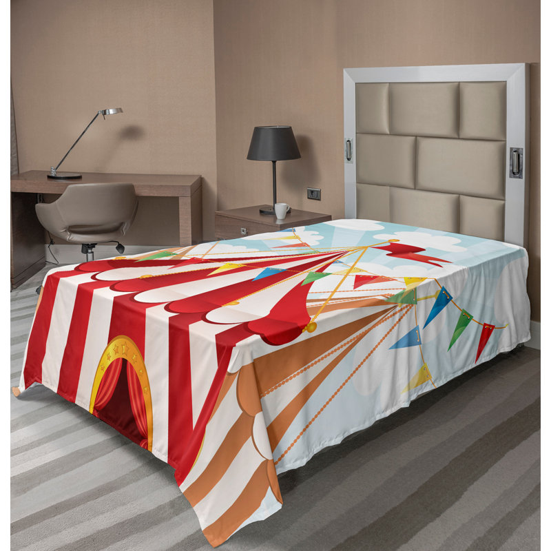 Drap-housse Ambesonne, Drap plat pour lit simple