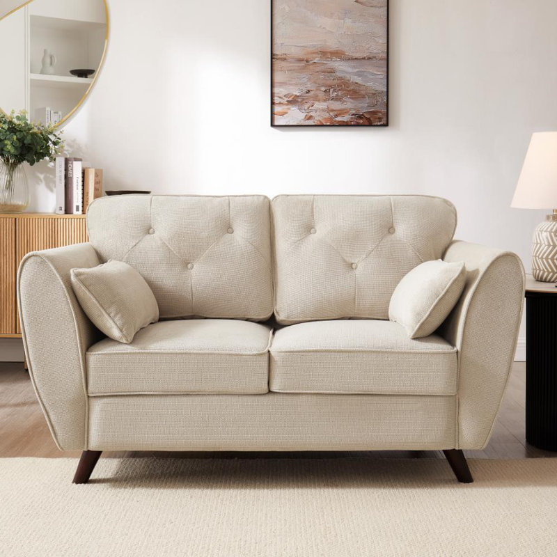Wangara 2 Seater Sofa, Beige Linen