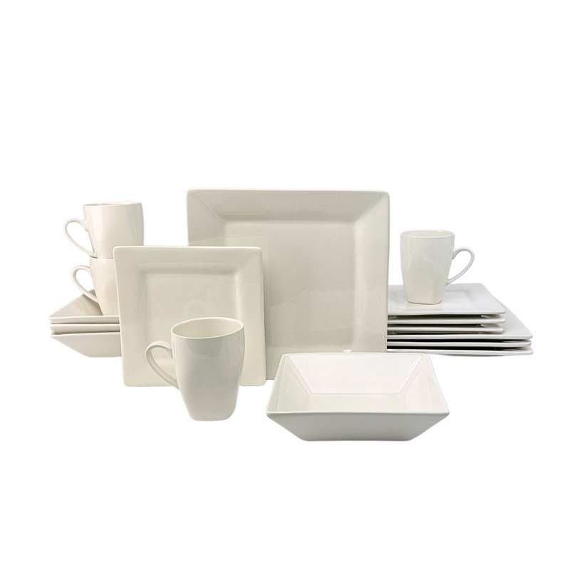 Service de table 16 pièces, service pour 4 Nova Nova, Blanc crème