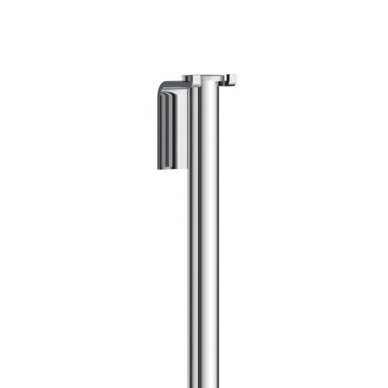 Floor squeegee with self-adhesive hook , Polished Chrome