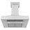 ZLINE 36 po. Hotte de cuisine murale à conduit en acier inoxydable satiné avec accents de miroir Designer Series (655MR-36)