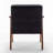 Mid-Century Modern Accent Chair With Solid Wood Frame, Extra-Thick Backrest, And Velvet Upholstery For Comfort And Style In Any Room-156869361