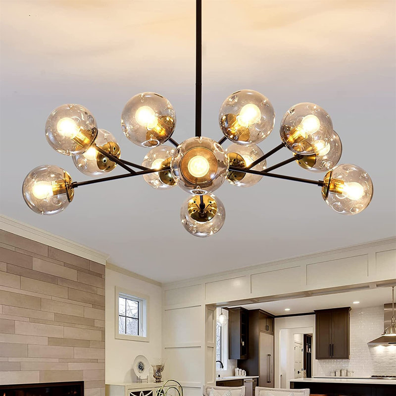 12 - Light Sputnik Modern Linear Chandelier
