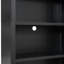 5 bibliothèques en bois avec bandes à DEL, 83,4 po de hauteur, tablettes réglables pour / livres / films, rangement noir