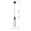 Luminaire suspendu simple à hauteur réglable