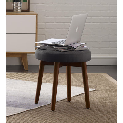 Elle Decor Penelope Round Tufted Stool