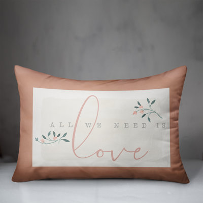  All We Need Is Love Rectangular Pillow Cover & Insert