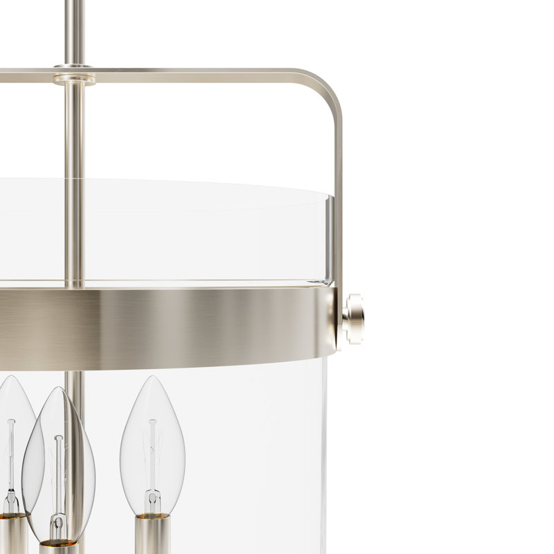  3 - Light Urn Pendant, Brushed Nickel
