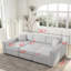 Comfortable And Stylish 6-Person Modular Sofa With Hydraulic Lift And Washable Cushions-1858040620