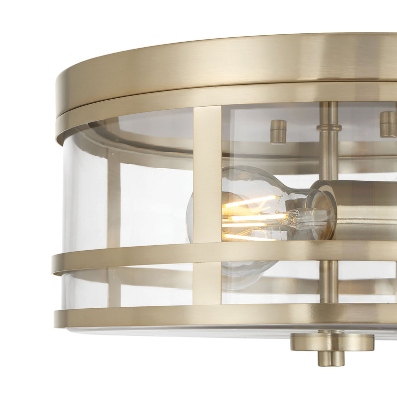 Plafonnier encastré 3 lumières Lunden, Or moderne