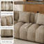 Ensemble de canapé de salon moderne en chenille capitonné-126397249