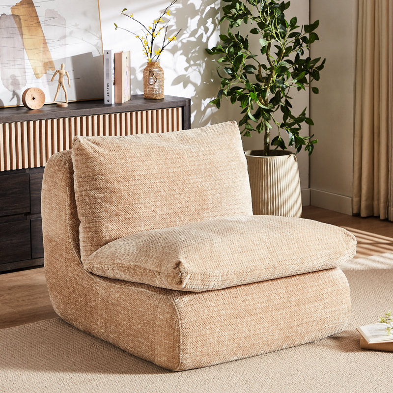 Méridienne confortable, construction stable, courbe ergonomique, tissu doux