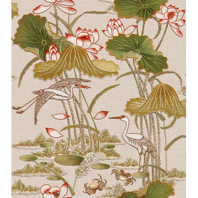 Échantillon de papier peint Lotus Pond