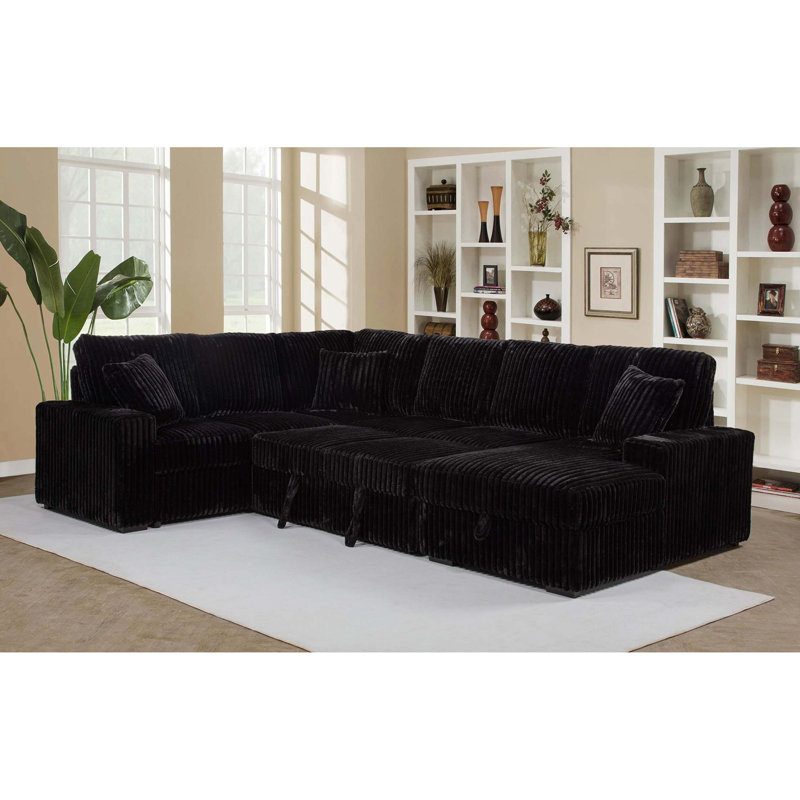 Canapé modulaire Thurston, Noir