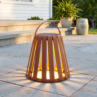 11.02" Solar Powered Integrated LED Outdoor Floor Lamp