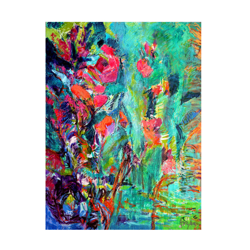 Dorothy Fagan Amethystsapphire sur toile, H 32 po x l 24 po x P 2 po