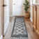 White Geometric Pattern Shag Rug – Medium Pile, Easy To Clean, Pet Friendly