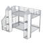 Lit superposé simple en métal avec garde-robe et rangement multiple en métal-1694550381