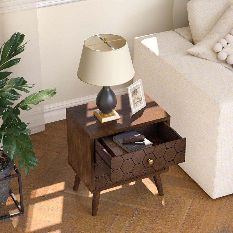 Modern Wooden Bedside Table