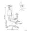 Office Chair Swivel Faux Leather Black