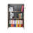 Modern Bookshelf in Light Walnut, 28.3 x 42.9 x 13.4 inches | 100% Melamine Coated Particle Board, Thickness: 0.6 inches | Stylish & Functional Storage Solution for Home or Office, Durable & Elegant Design-2122355833