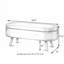 Banc de rangement luxueux avec repose-pieds ovale Luxury-1258028720-1258028735