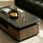 Rectangle Black Slate Storage Coffee Table-1504034876