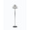 Novecento Floor Lamp White Striped Glossy Chrome E26 Ul