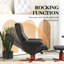 Hymera Recliner Chair with Footstool, Lounge Chair-388991692