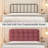 Aadi Upholstered Headboard, Platform Bed with Strong Wooden Slats Support, Two Bed Forms Design-708114360-708114338