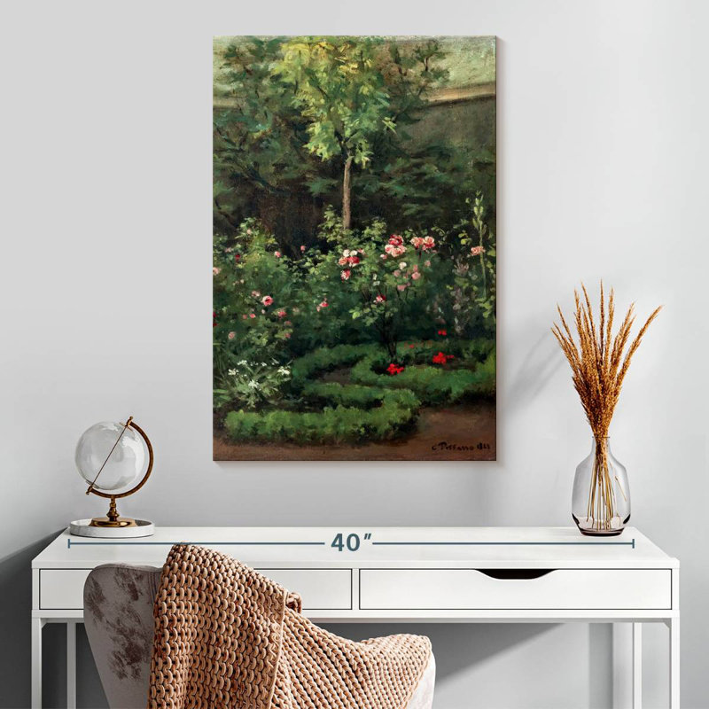 Senne A Rose Garden 1862, 30" H x 20" W