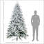 Arbre de Noël artificiel enneigé avec neige-767702232