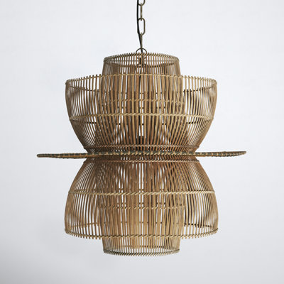 Balia Single Light Bamboo Dimmable Pendant