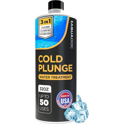 AquaDoc Traitement de l'eau froide - Nettoyant pour bain de glace et stabilisateur d'eau - Traitement hebdomadaire de l'eau froide - Fabriqué aux États-Unis - 32 oz