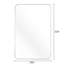 Miroir mural argenté de 24 po x 32 po pour salle de bain - Verre trempé, rouille, cadre facile à installer, alliage rouille 4 mm, film incassable-1630986775-1630986772