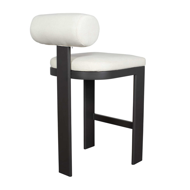Uttermost Bolster Back Outdoor Bar Stool, 30"