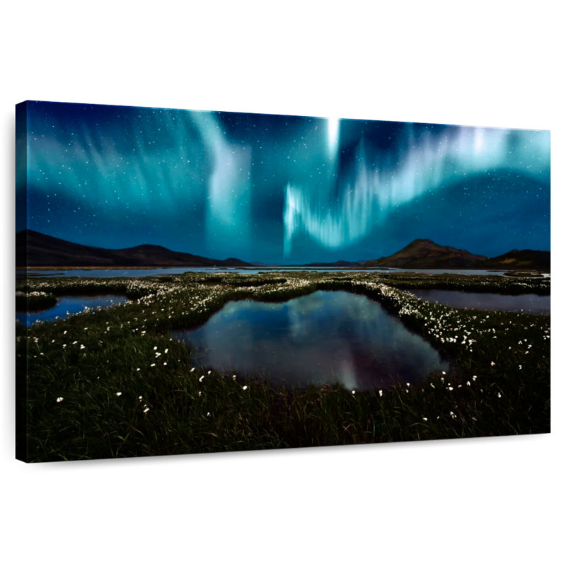 Alvord Landmannalaugar Northern Lights, H 20 po x l 30 po