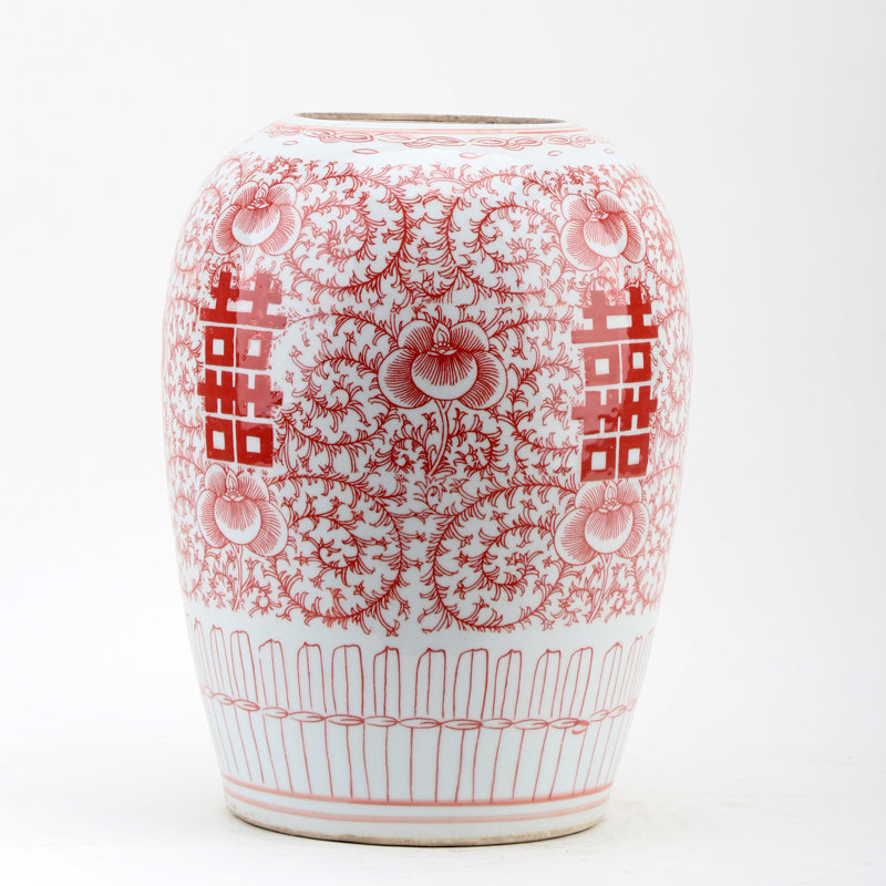 Handmade Porcelain China Ginger Jar