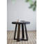 Table d'appoint ronde en bois, table de bout moderne à structure ouverte géométrique-133488674