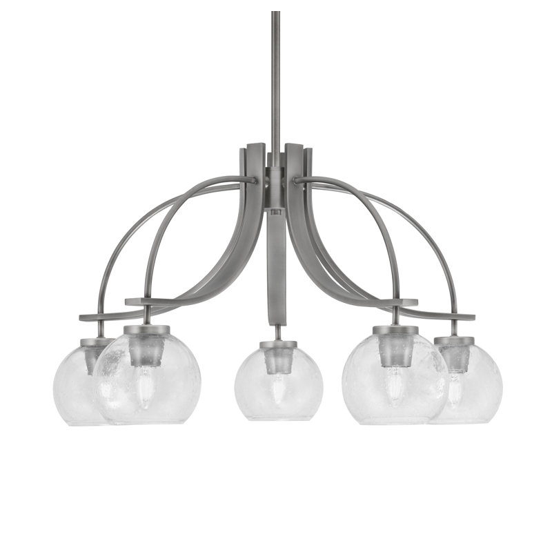 Lustre Cavella, H 15,5 po x l 26,75 po x P 26,75 po, Graphite, 5